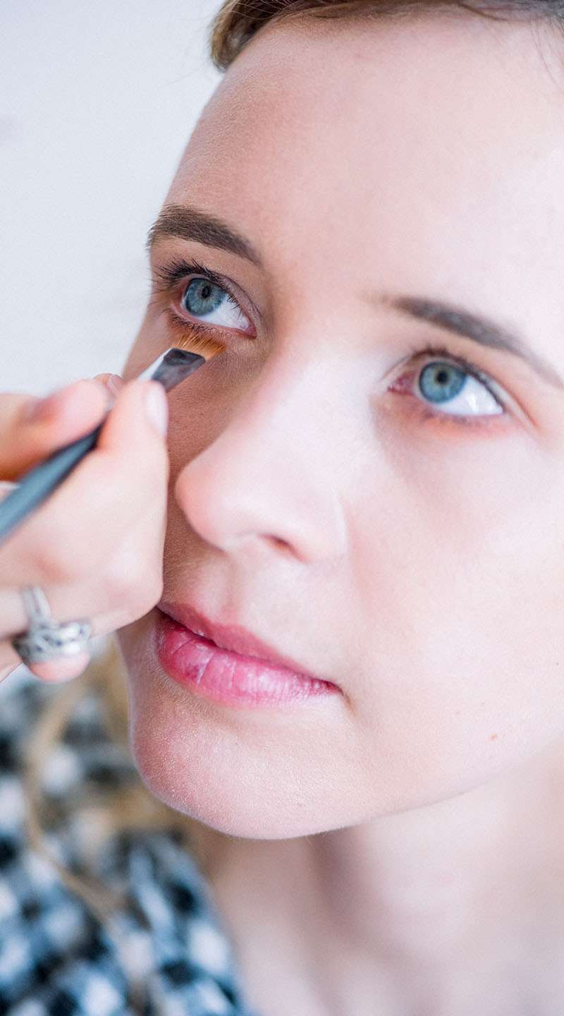séance de maquillage